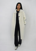 White Faux Fur Coat