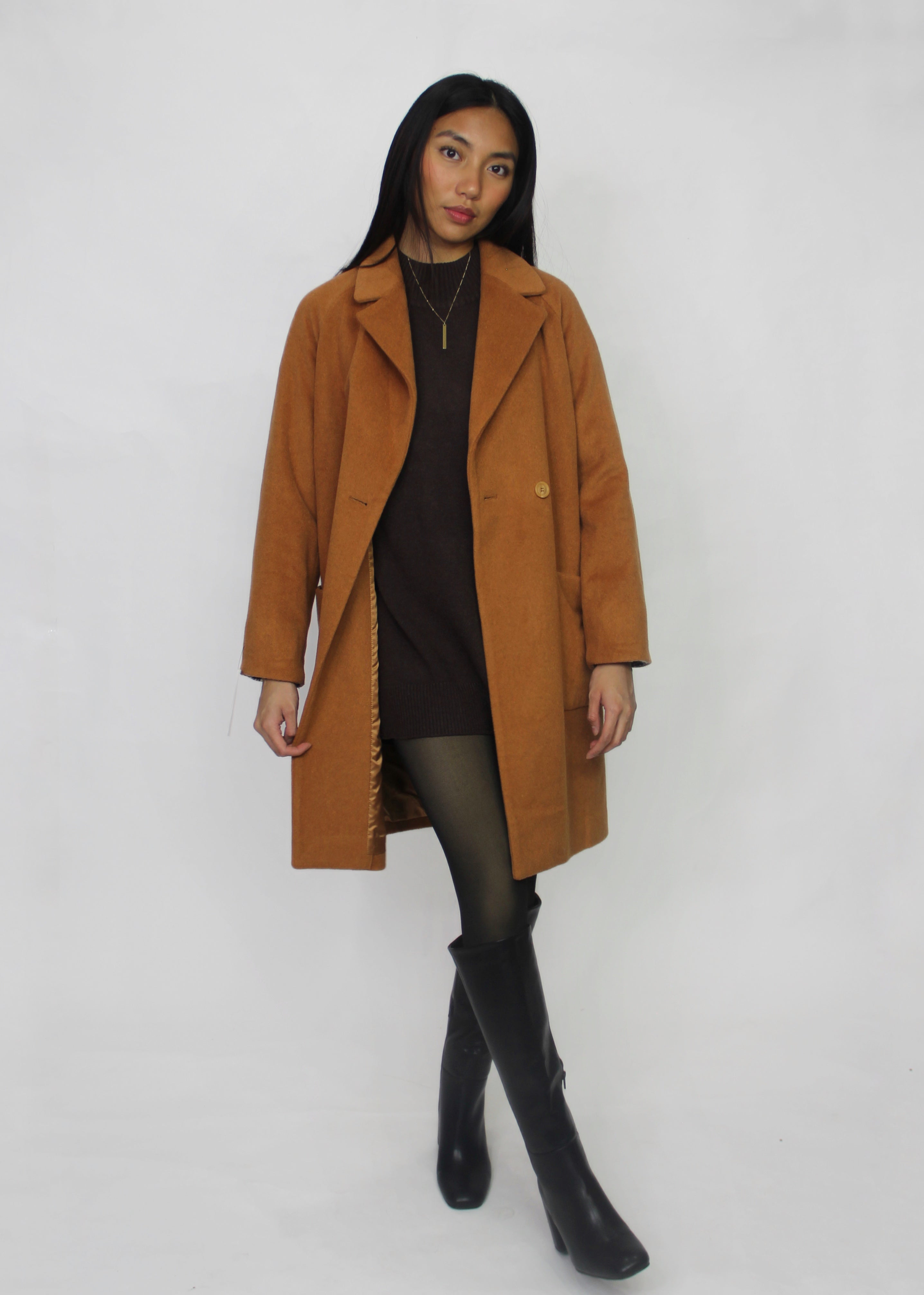 Camel Wool Blend Coat