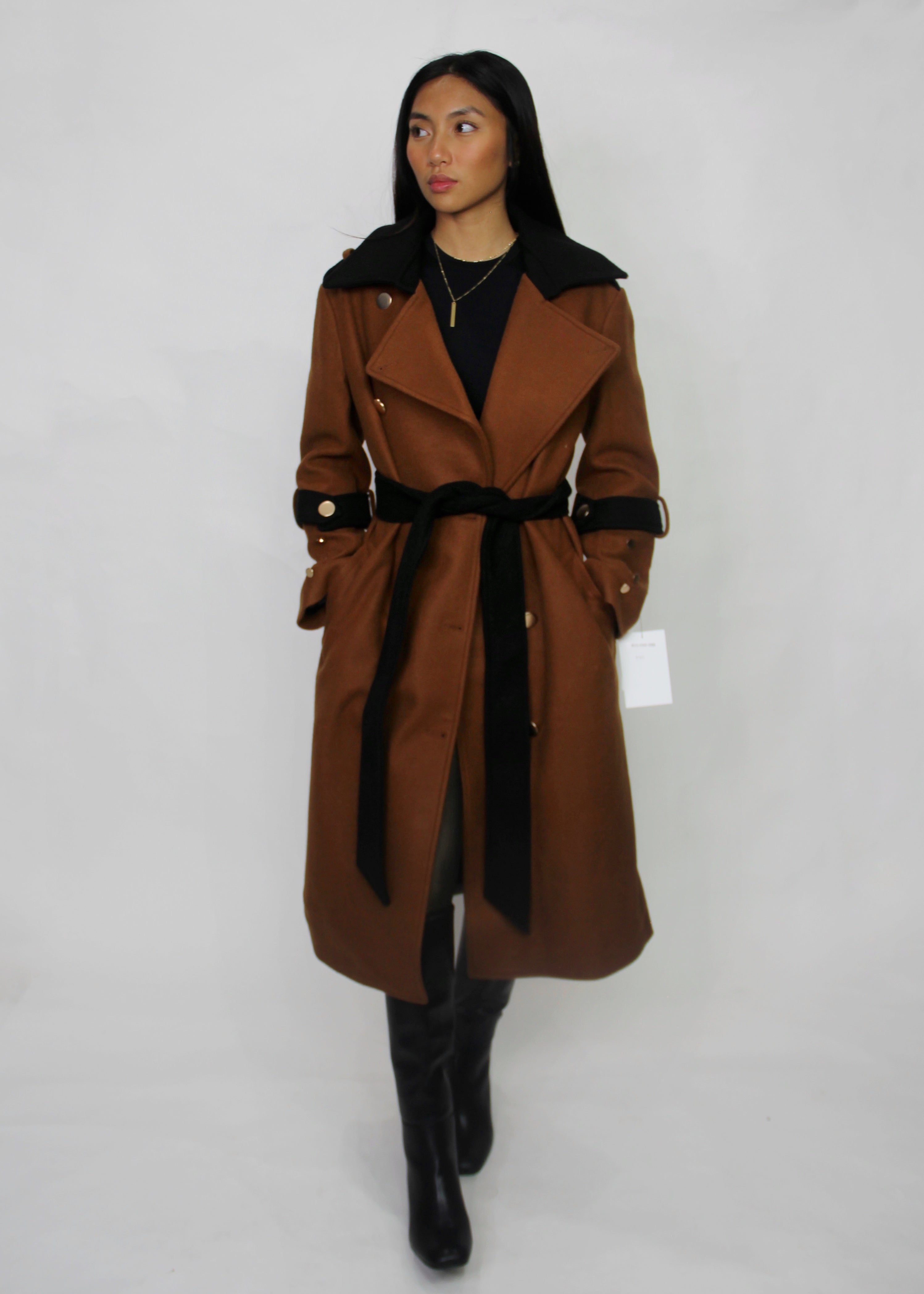Two-Tone Wool Coats