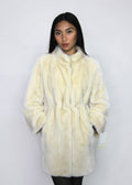 Ivory Faux Fur Coat