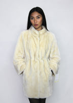 Ivory Faux Fur Coat