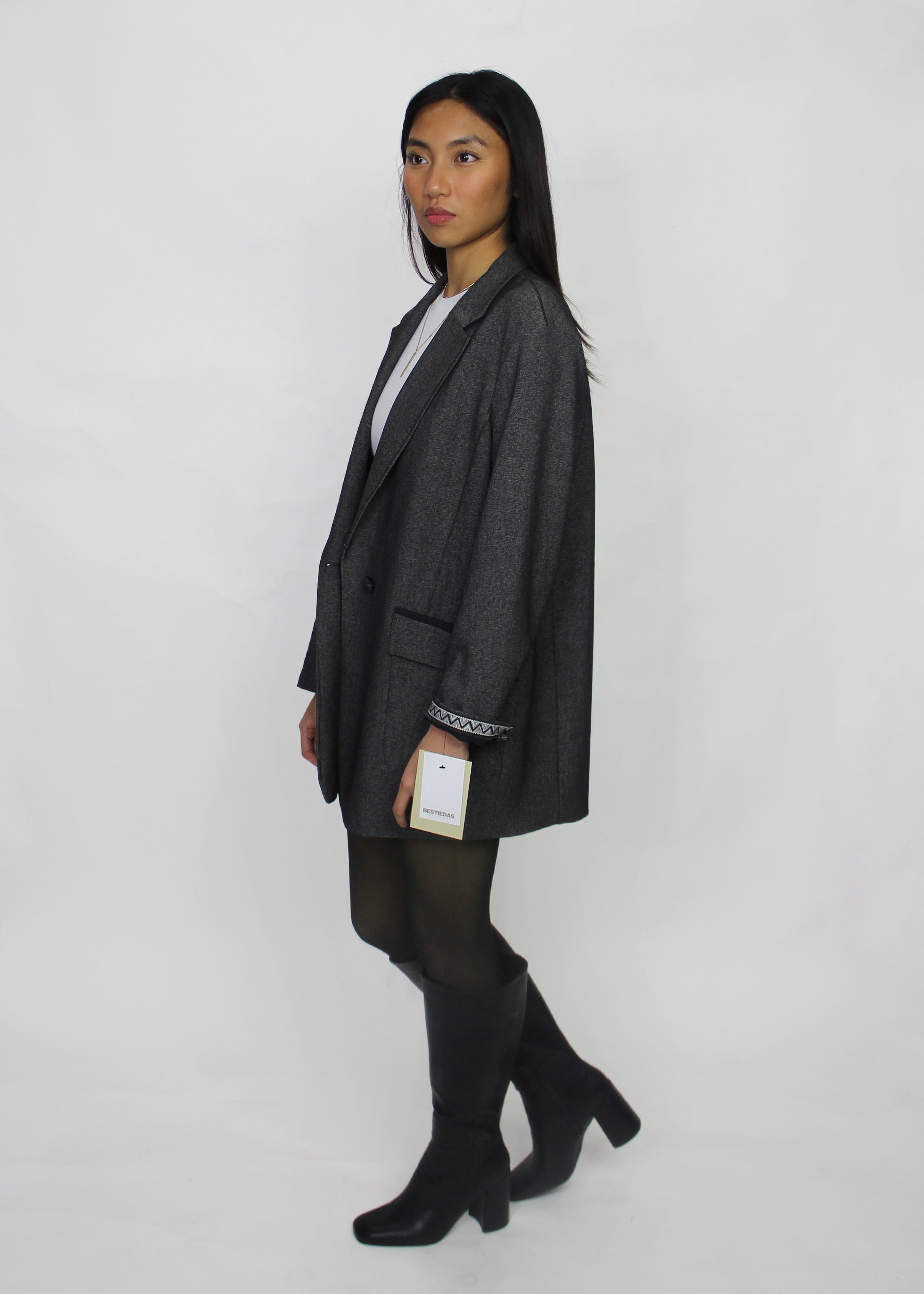 Charcoal Relaxed Blazer