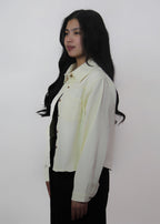 Soft Denim Semi-Crop Jacket