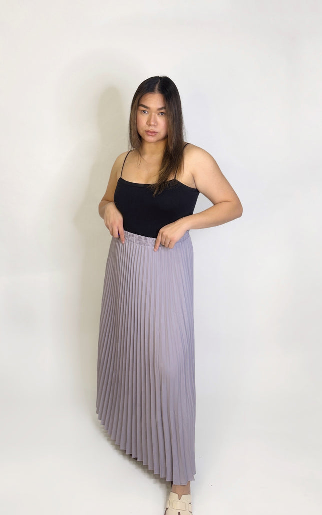 Pleated Maxi Skirt – O/S (24"–46")