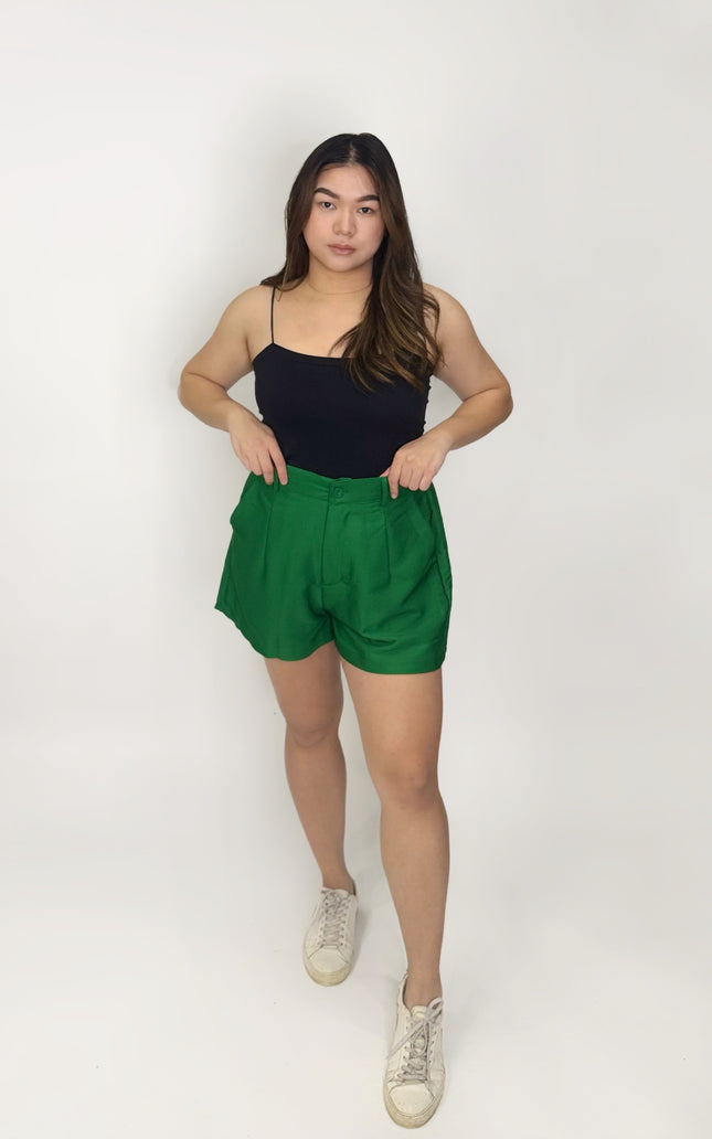 High-Waist Tailored Shorts – Fits S–XL
