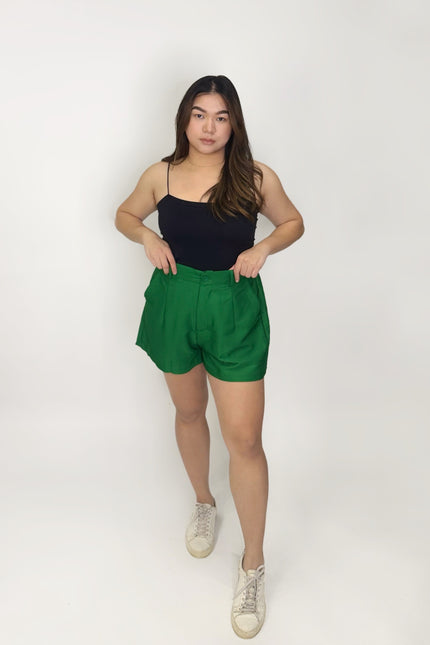 High-Waist Tailored Shorts – Fits S–XL