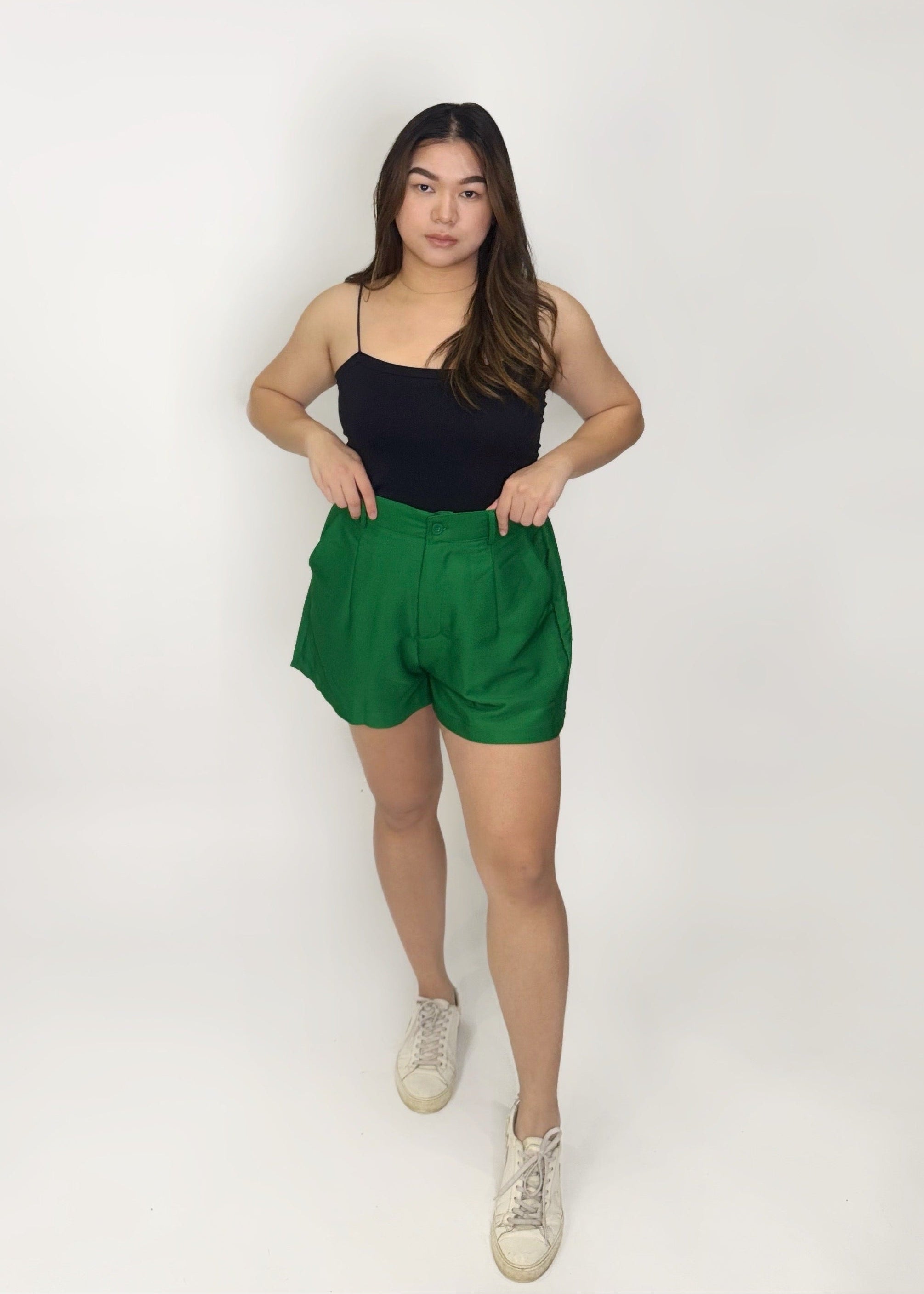 High-Waist Tailored Shorts – Fits S–XL